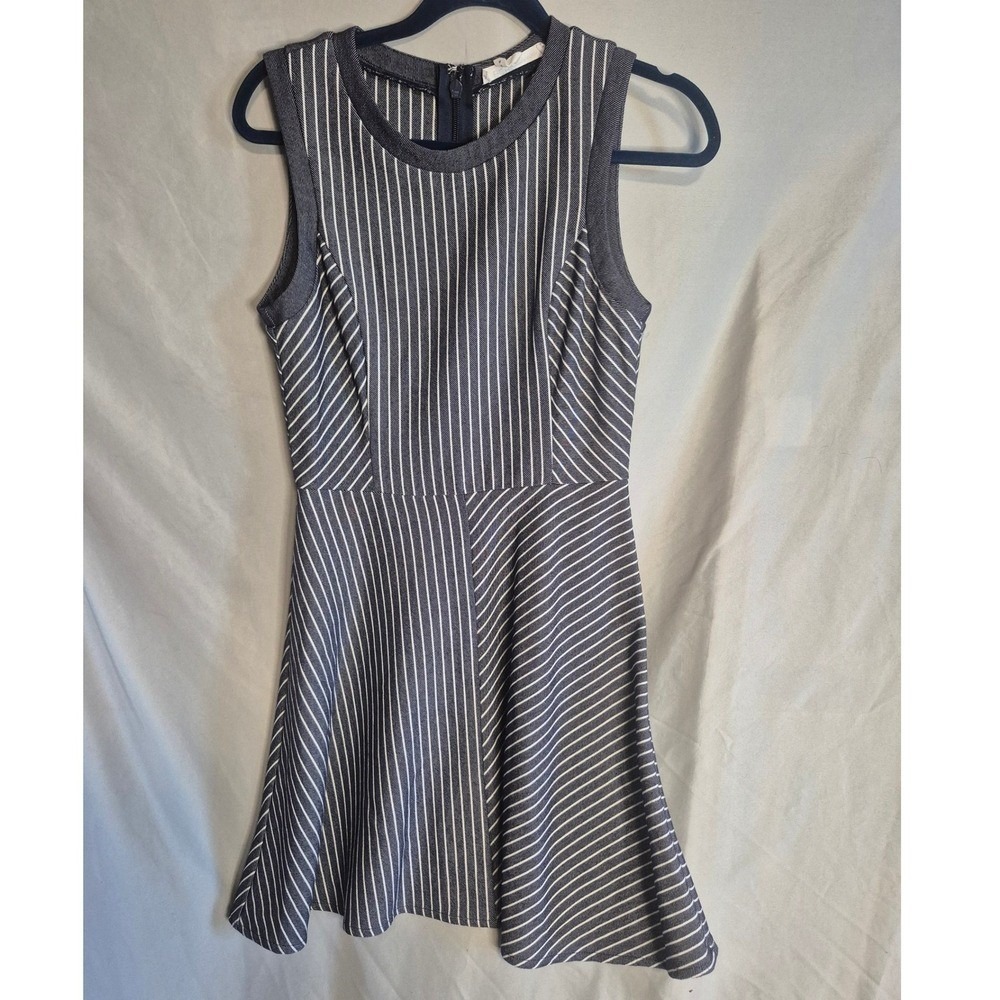 BCBG Generation Striped Fit & Flare Sleeveless Mini Dress